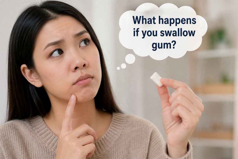 what happens if you swallow gum