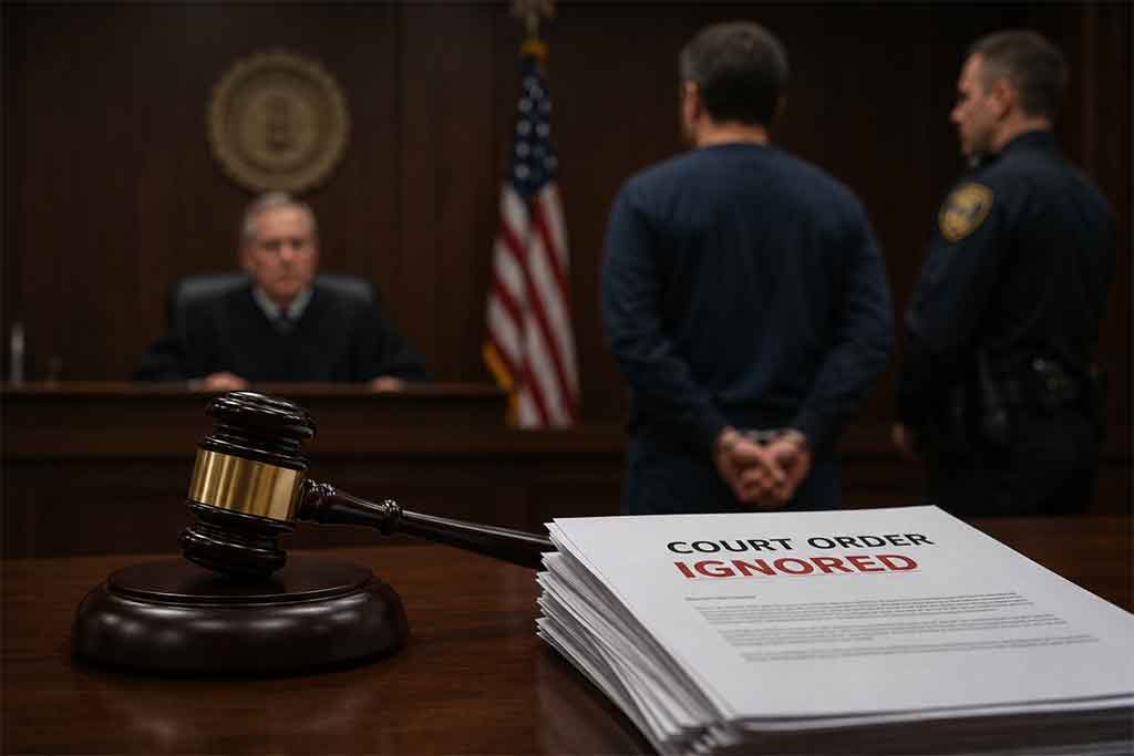 if a court order is ignored what happens