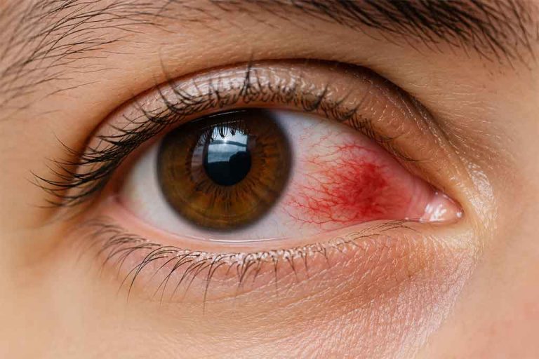 what happends if s blood vessle in your eye pops