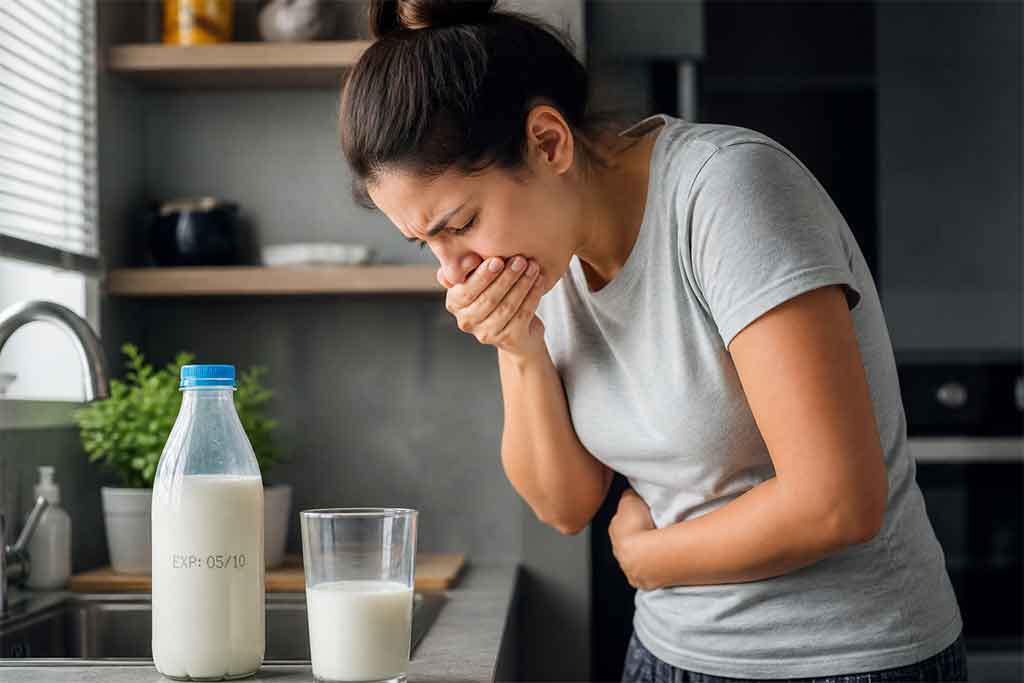 what happens if you drink spoiled milk by mistake