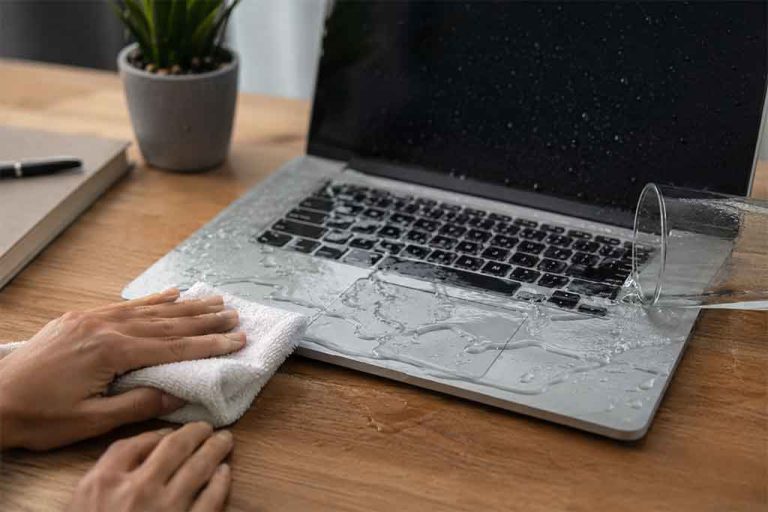what to do if you spill water on your laptop