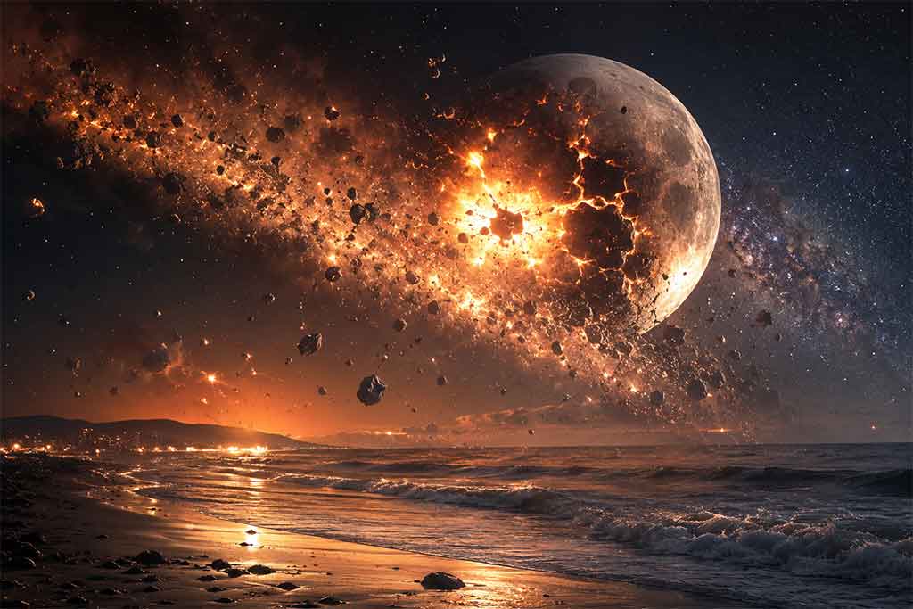 what would happen if the moon exploded