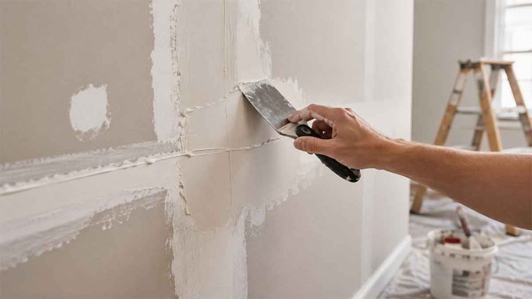 how to fix a bad mud job on painted drywall