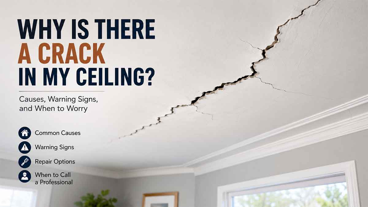 why is there a crack in my ceiling
