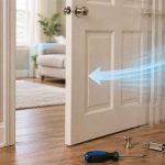 how to fix a door that swings open by itself